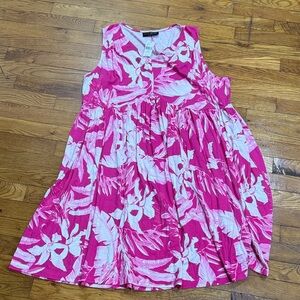 Lane Bryant Pink and White Floral Girls' Sundress